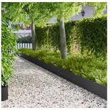 vidaXL Ograda oko Travnjaka 10 kom. 100 x 18 cm Čelik Crna - Crna 10 18 cm | shoptok.hr