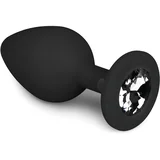 Analni čep Easytoys Diamond Medium črn