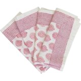 rozablue 4-delni set prtičkov iz blaga - Little Lotus Roza | Shoptok.si