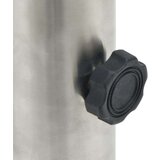  Baza suncobrana za stup Ø 38/48 mm srebrna čelična | shoptok.hr
