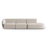 Milo Casa Bež baršunasti sofa s lijevim kutom 311 cm Paolo – Cijene