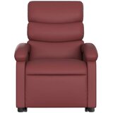  Naslonjač na podizanje od umjetne kože crvena boja vina | shoptok.hr