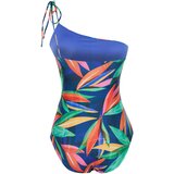 Trendyol Tropical Patterned One-Shoulder Tie Regular Swimsuit | Eponuda.ba