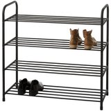 Metalni cipelarnik PS sa crni sa 4 police | ePonuda.com