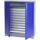 70697 visoki ormar za alat (Š x V x D) 91 x 110 x 45 cm plava boja, srebrna