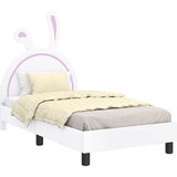  Otroški posteljni okvir z vznožjem Bela 80 x 160 cm PU, (5000104605) | Shoptok.si