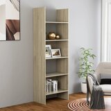 vidaXL Knjižna omara sonoma hrast 60x35x180 cm iverna plošča Cene