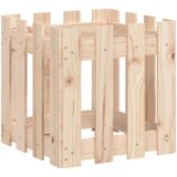  Vrtna sadilica s izgledom ograde 40x40x40 cm masivna borovina | shoptok.hr