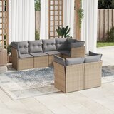  7-dijelni set vrtnih sofa od poliratana s jastucima bež | shoptok.hr