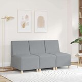 vidaXL Modularna sofa bez naslona za ruke svijetlo siva 55 cm tkanina | shoptok.hr