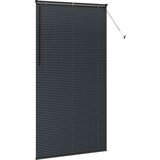 vidaXL Okenska roleta z zavesami Drugo Črna 110 x 220 cm Aluminij | Shoptok.si