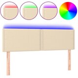  LED uzglavlje krem 144x5x78/88 cm od tkanine | shoptok.hr