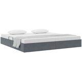  Otomanski krevet s pohranom Tamnosiva 200 x 200 cm Baršun | shoptok.hr