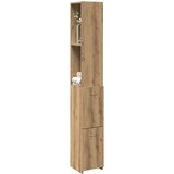 vidaXL Kopalniška omarica artisan hrast 25x25x170 cm inženirski les Cene
