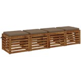  Jastučići za sjedenje SOEST 4 kom. 100% poliester Sivosmeđa | shoptok.hr