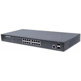 Intellinet 16-Port Gigabit Ethernet PoE+ Web-Managed Switch with 2 SFP Ports, 16 x PoE ports, IEEE 802.3at/af Power over Ethernet (PoE+/PoE), 2 x SFP, Endspan, 19" Rackmount Cijene
