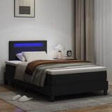  Krevet s opruga kutije Crna 120 x 190 cm Umjetna koža | shoptok.hr