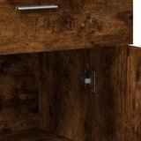 vidaXL Komoda 2 kosa dimljeni hrast 60x30x84 cm inženirski les | Shoptok.si