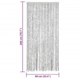  Zastor protiv muha sivi 90 x 200 cm od šenila | shoptok.hr