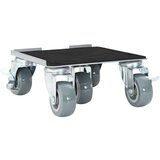 vidaXL Kotačići za namještaj 4 kom s podizačem 17,5x16x7,5 cm Čelik 1600 kg | shoptok.hr