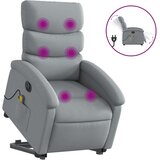 Maison Chic Električni masažni naslanjač - Relax naslanjač s funkcijo vstajanja svetlo siv, (22061204) Cene