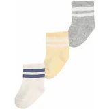 GAP Čarape mornarsko plava / limun žuta / siva melange / prljavo bijela