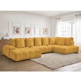 Bobochic Paris Senf žuta sklopiva/s prostorom za odlaganje kutna garnitura od šenila (s desnim kutom/u obliku slova "U") Everest – | shoptok.hr