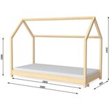  Dječji drveni krevet BELLA - svijetlo drvo - 180*80cm | shoptok.hr