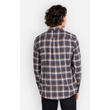 Reell Alvar Check Srajca blue / white / brown | Shoptok.si