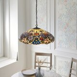 Endon 112193 - Luster na lancu Tiffany SULLIVAN 3xE27/60W/230V prečnik 57 cm | Eponuda.com