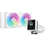 DeepCool Komplet za tekočinsko hlajenje AIO Liquid Cooler MYSTIQUE 240 WH ARGB, 240mm, RGB, LCD, bel | Shoptok.si