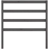  Posteljno vzglavje sivo 95x4x100 cm trdna borovina, (20726352) | Shoptok.si