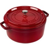 Staub Round Cocotte, 26cm cast iron, cherry | shoptok.hr