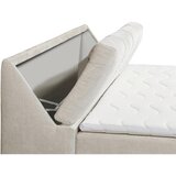 MID.YOU POSTELJA Z VZMETNICO 120 cm x 200 cm , tekstil, leseni material bež | Shoptok.si