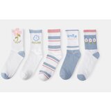 Sinsay Set čarapa s cvjetnim i prugastim uzorcima 5 pack | shoptok.hr