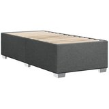  Okvir kreveta s oprugama i madrac tamnosivi 80x200cm od tkanine | shoptok.hr