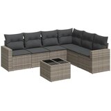  7-dijelni set vrtnih sofa sivi od poliratana | shoptok.hr