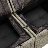 vidaXL Sjedeća garnitura za vrt 8 pcs Svjetlosiva 319 x 209 x 85 cm | shoptok.hr