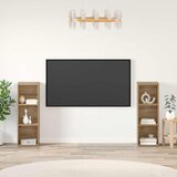  Set TV komoda Zidne 2 pcs Umjetnički hrast 107 x 35 x 37 cm | shoptok.hr