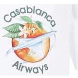 Casablanca Majice s kratkimi rokavi MF22-JTS-001-02 Bela | Shoptok.si