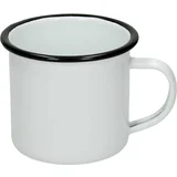 Skodelica emajlirana bela retro 350ml PROMOCIJA