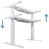 Uvi dvižno električno podnožje desk, belo | Shoptok.si