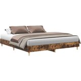 vidaXL Posteljni okvir brez vzmetnice 200x200 cm inženirski les | Shoptok.si