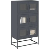 vidaXL Highboard Antracit 68x39x123 cm Jeklo | Shoptok.si