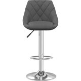 vidaXL Barski stolček 2 kosa temno siv žamet | Shoptok.si