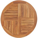 vidaXL Stolna ploča od masivne tikovine okrugla 2,5 cm 80 cm | shoptok.hr