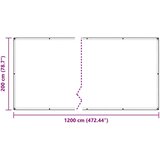 CERADA s rupama *Transparent*an 2 x 12 m Polietilen - 2 x 12 m | shoptok.hr