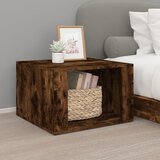 vidaXL Nočna omarica dimljen hrast 57x55x36 cm inženirski les Cene