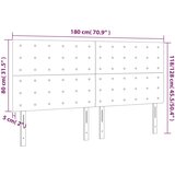  Uzglavlje Crno 180x5x118/128 cm Baršunasto | Eponuda.ba