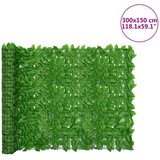 vidaXL Balkonski zaslon za privatnost sa zelenim lišćem 300 x 150 cm Cijene
